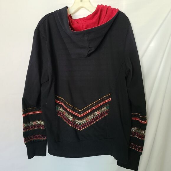 Back in the Saddle Aztec Tribal Embroidered Zip Front Jacket sz XL - Picture 5 of 7